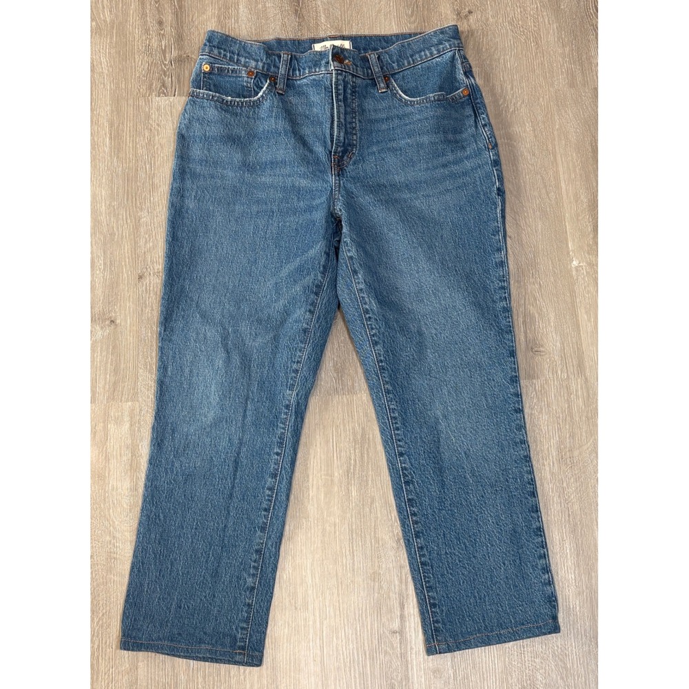 Madewell Straight Leg Jeans 29S in Medium Blue Wash